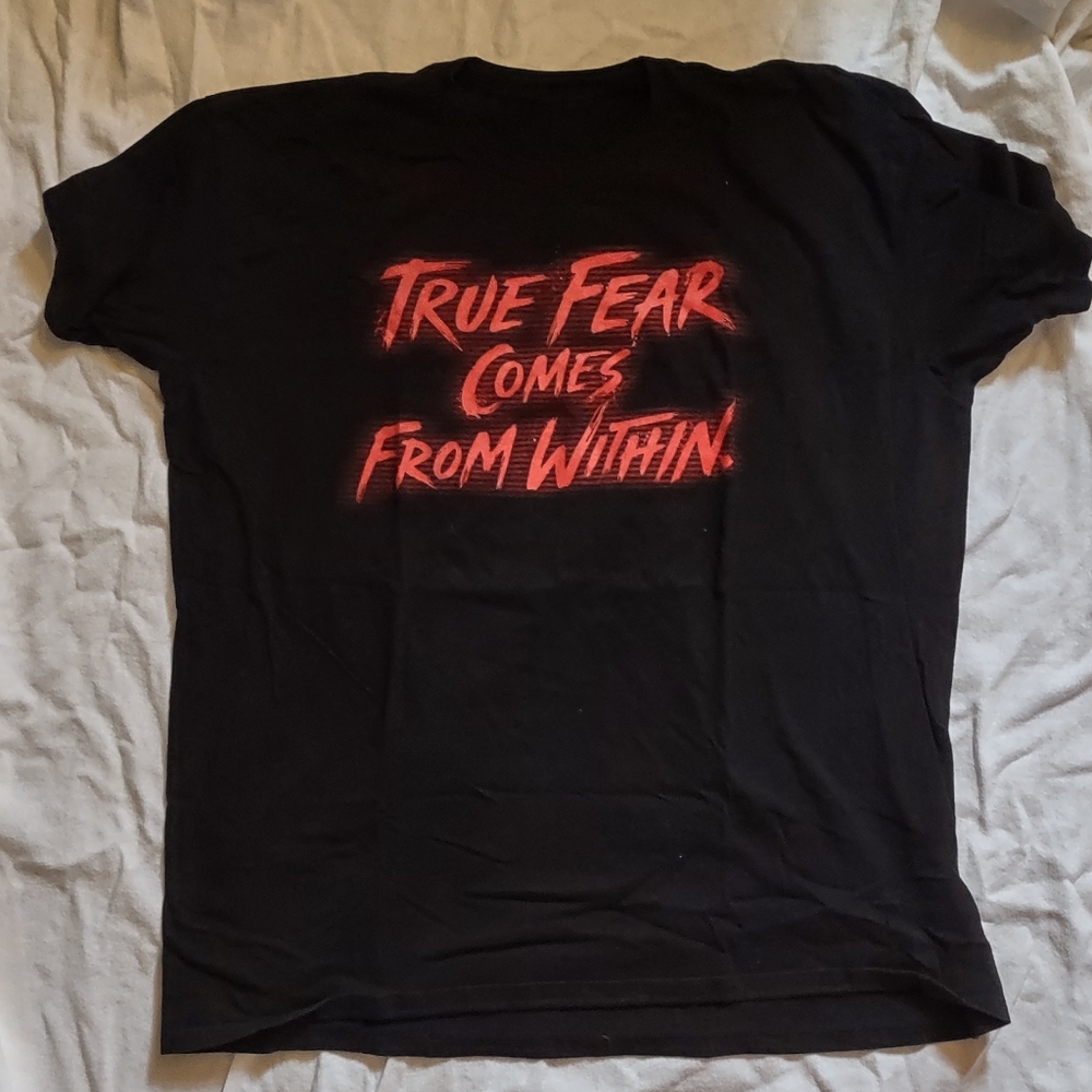 HHN 2018 house shirt. True fear comes from within
